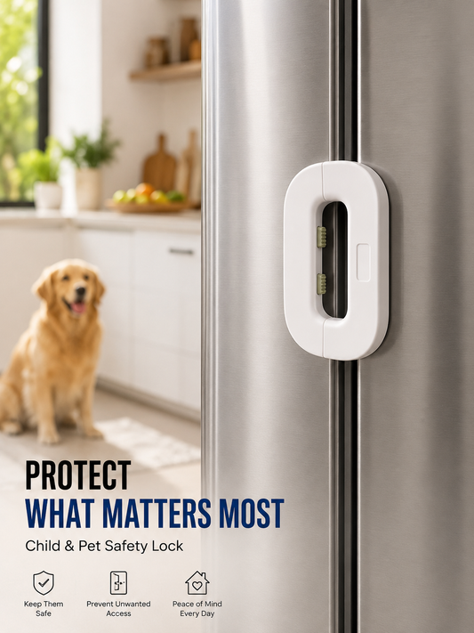 Multi-Purpose Child Safety Lock for Fridge, Cabinets & Drawers
