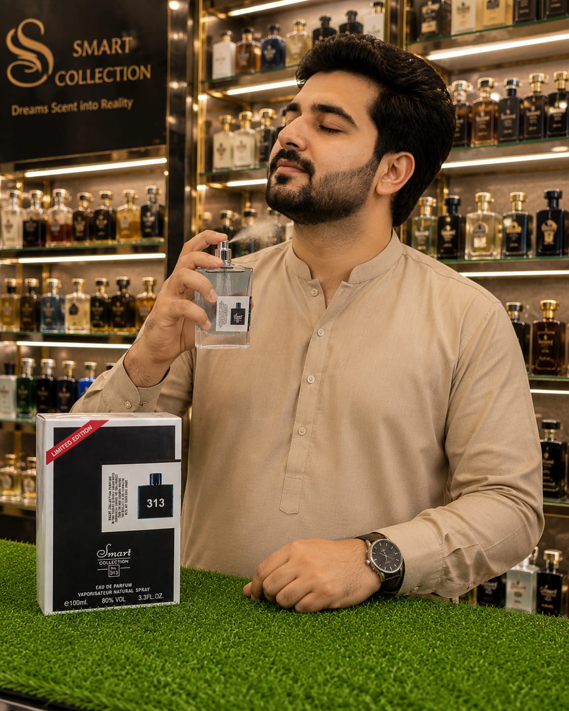 Smart Collection No. 313 Eau De Parfum for Men – 100ml | Imported from Dubai | Long-Lasting Luxury Fragrance