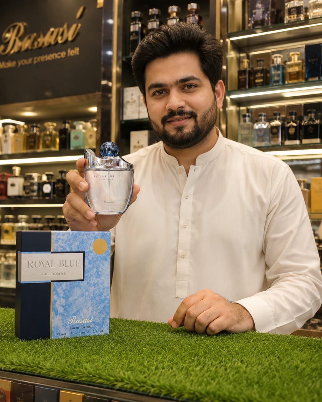 Rasasi Royal Blue Pour Homme Eau De Parfum for Men – Imported from Dubai | Long Lasting Luxury Fragrance
